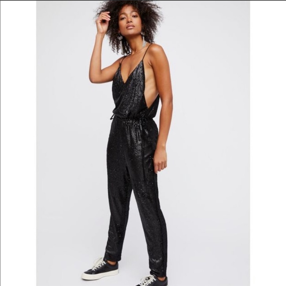 Free People Sequin jumpsuit